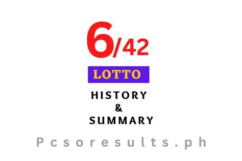 6/42 lotto result summary 2024